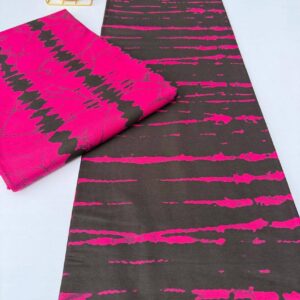 Pink and black print