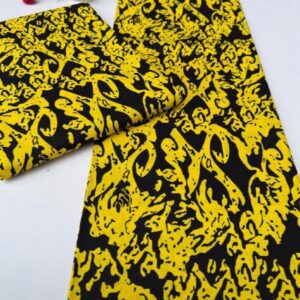 Yellow Ankara print